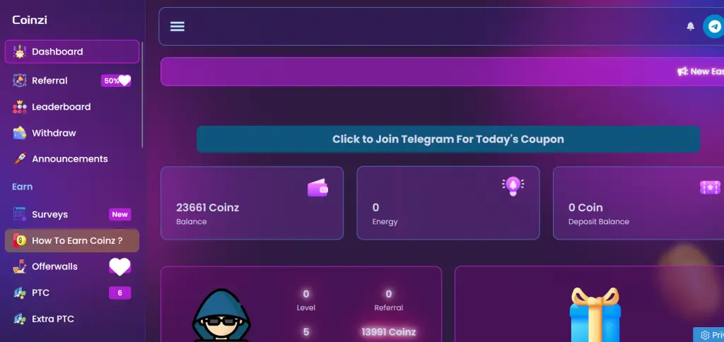 User Dashboard
