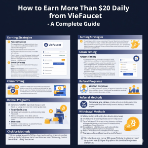 How to Earn More Than $20 Daily from VieFaucet - Complete Guide