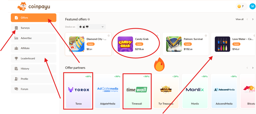 Earn From Offers In CoinPayu