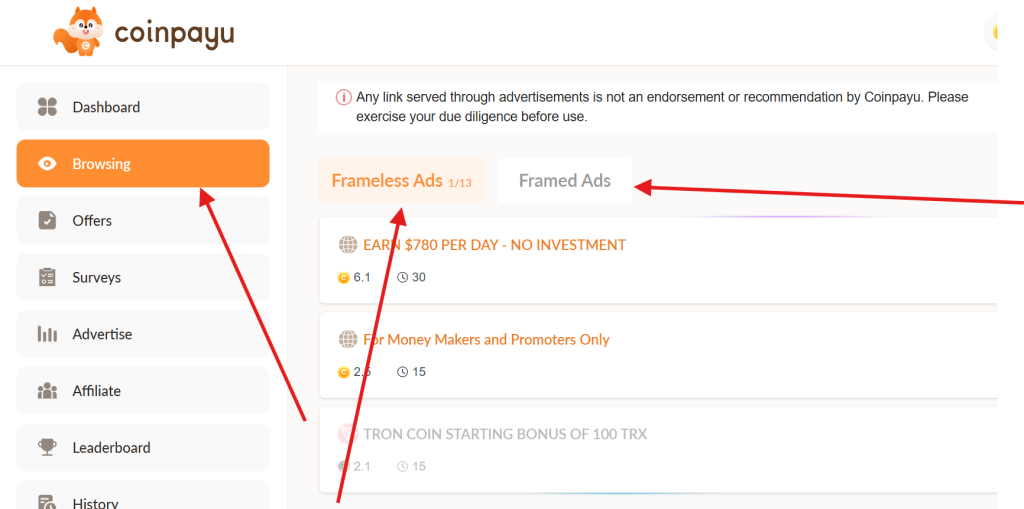 How to earn in coinpayu app