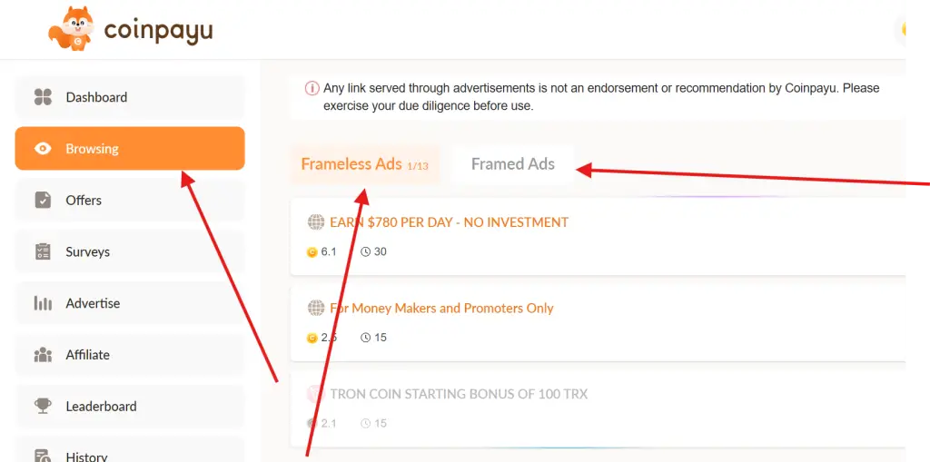 How to earn in coinpayu app