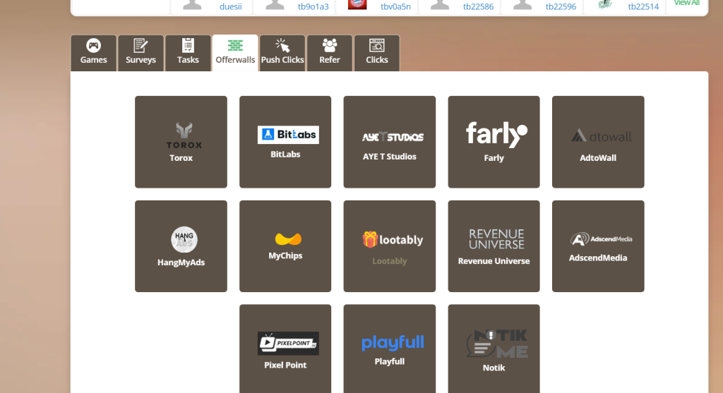 Offerwalls