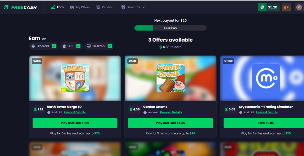 Play games and reach certain levels or achievements